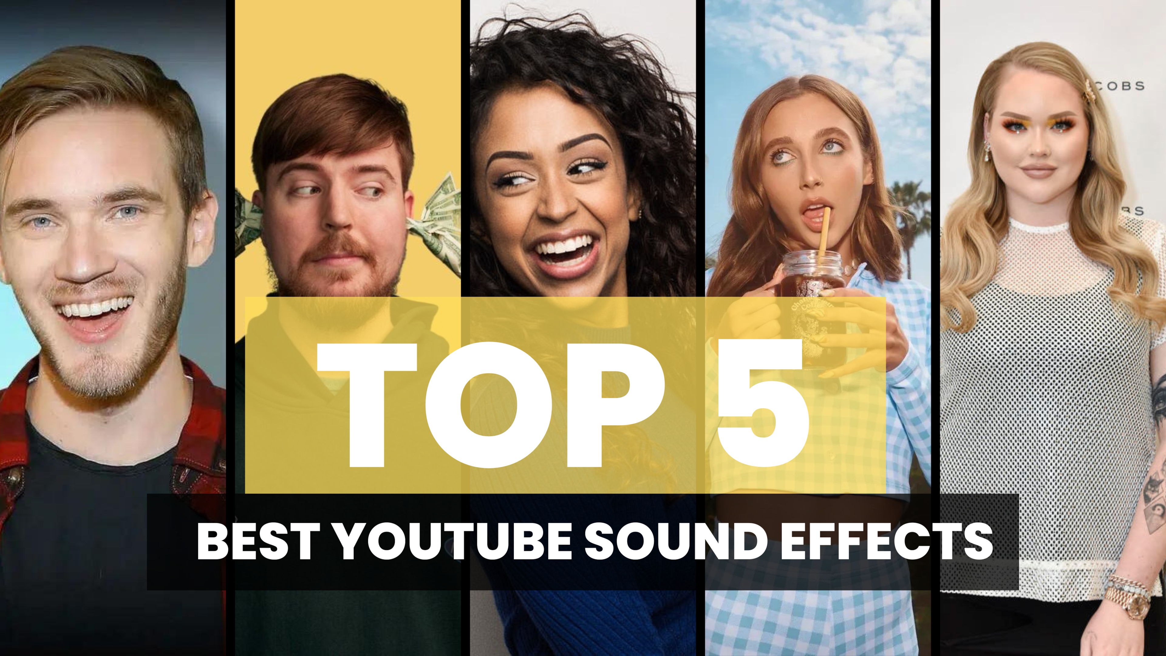 Top 5 Sound Effects for YouTube infographic